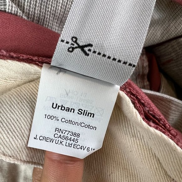 New J Crew Mens Pants 34 x 32 Broken In Urban Slim Chino Flat Front - Picture 11 of 12